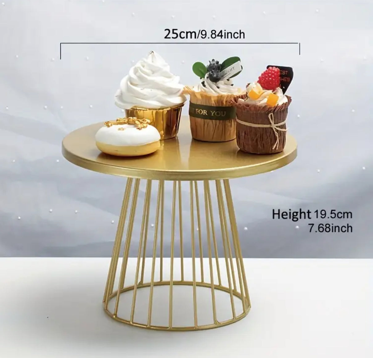 Gold Metal Cake Stand