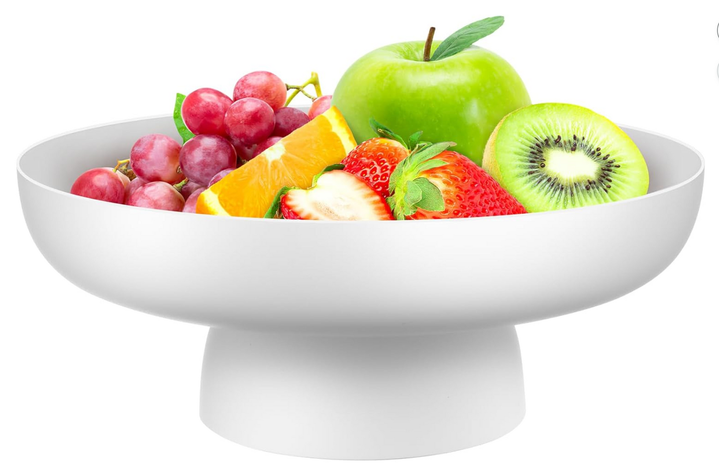 White Plastic Footed Bowl