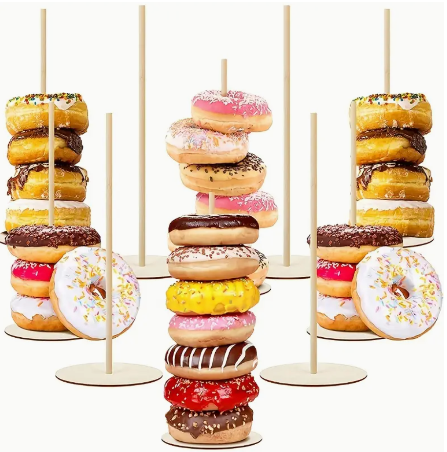 Wooden Donut/Bagel/Dessert Stand (3pcs)