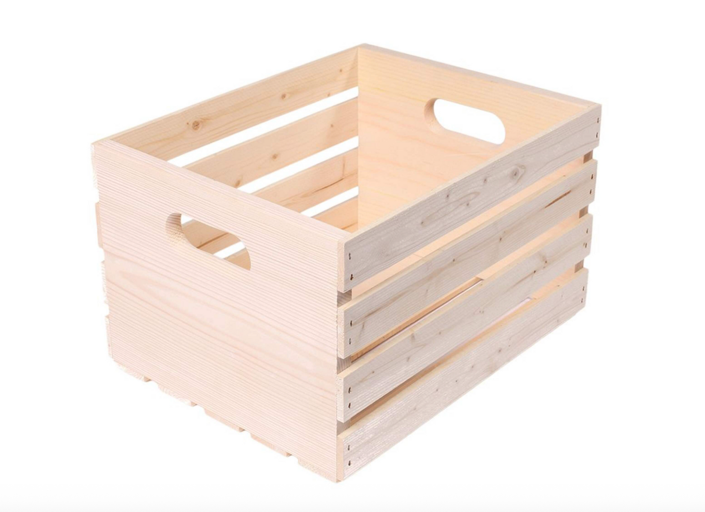 Wooden Storage Crate – 16″ Solid Pine