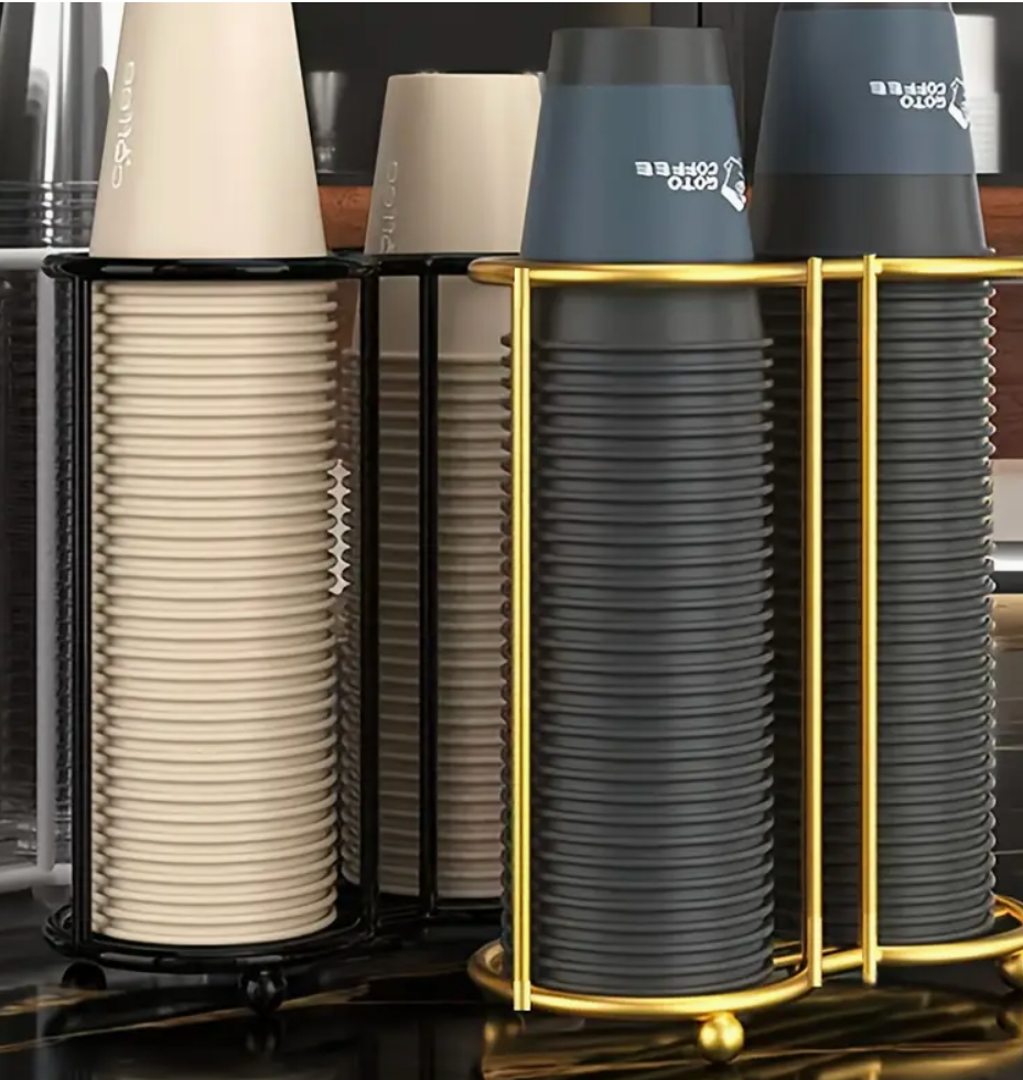 Black Double Cup Stand