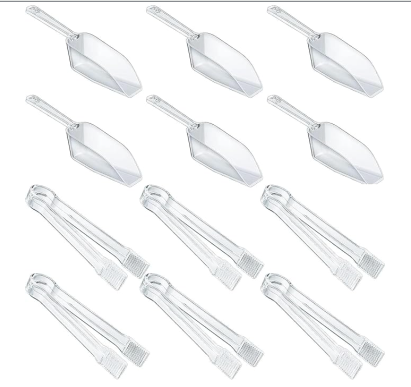 Plastic Serving Tongs (set of 6)