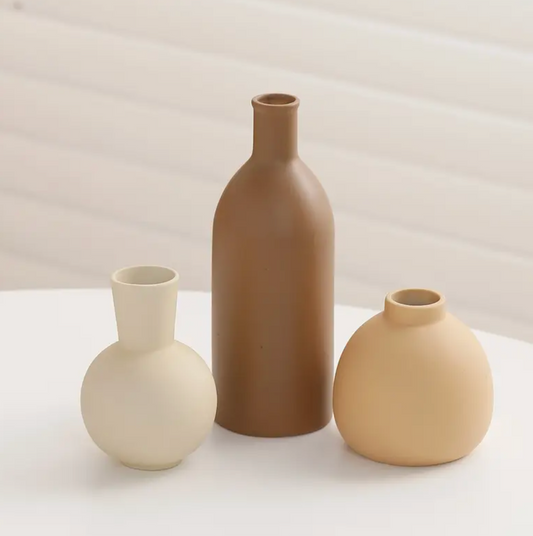 Nordic Morandi Color Vases (3pcs)