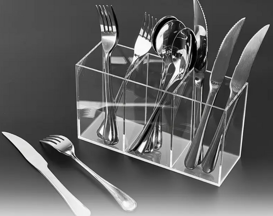 Transparent Acrylic Utensil Organizer