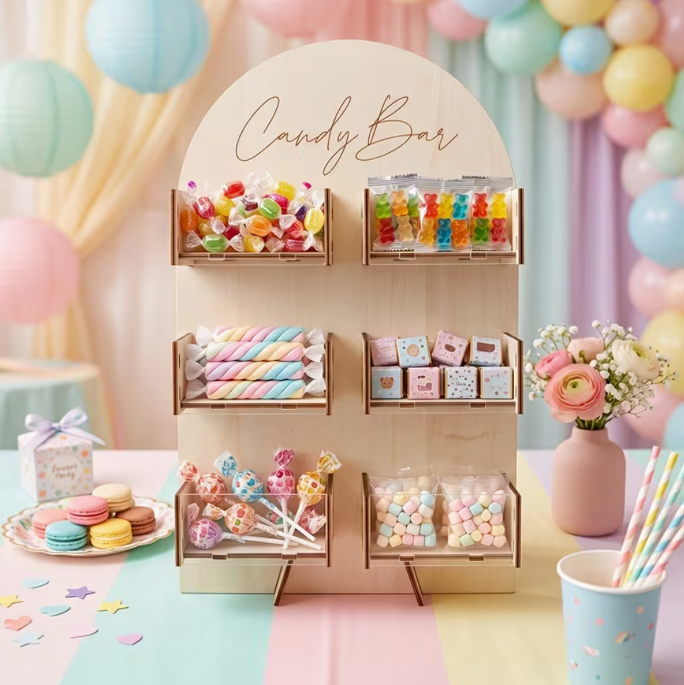 Candy Bar Wooden Display Stand
