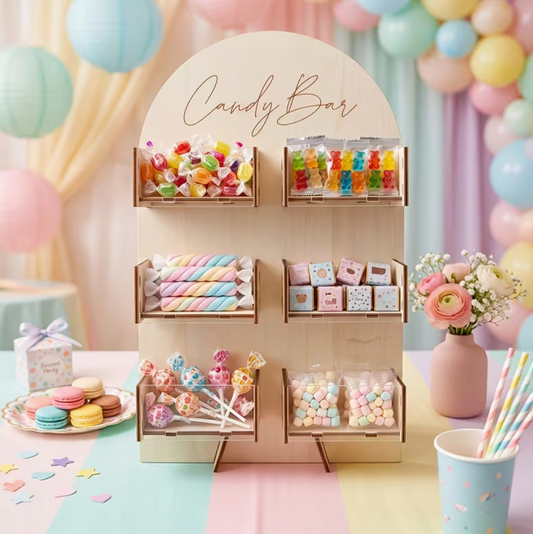 Candy Bar Wooden Display Stand